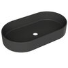 Aqueduto ESP0240 AQD ESPIRAL Раковина накладная овальная 600*390, черный матовый