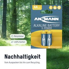 Батарейка X-POWER АА/ANSMANN 1.5V - 2шт