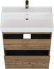 Aquanet 348196 Тумба с раковиной Nova Lite 2.0 75 напольная цв. дуб рустикальный (348196)
