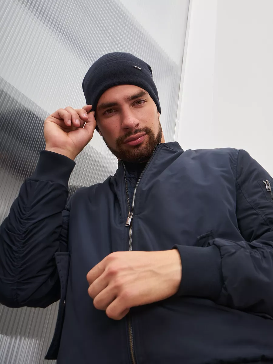 Шапка бини зимняя весенняя с флисом