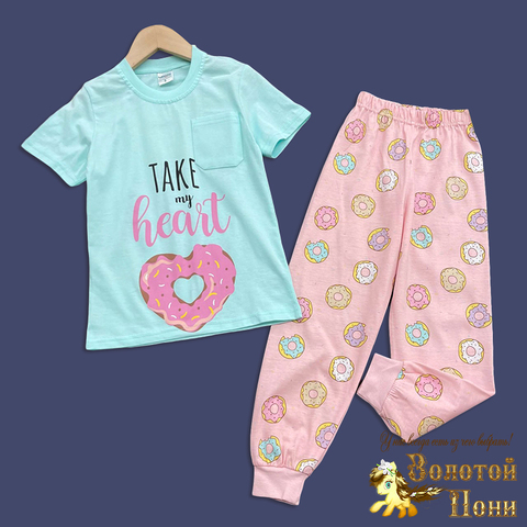 Пижама хлопок д (5-8) 260331-LT2559