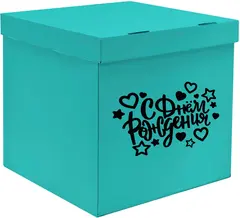 Коробка для воздушных шаров Тиффани, 60*60*60 см