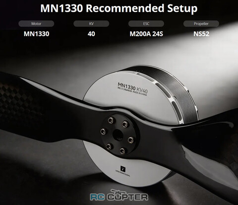 T-Motor MN1330 KV40 (52", 24S, 75 кг)