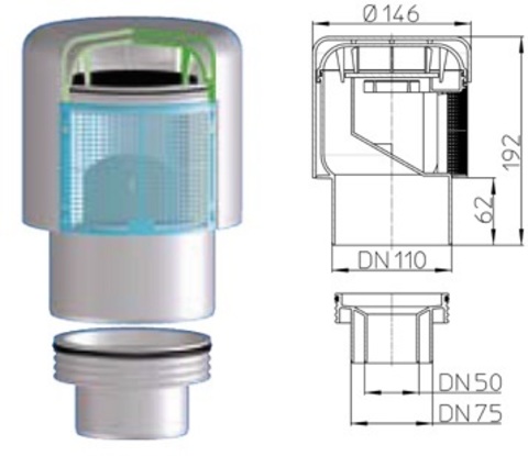 Воздушный клапан Hutterer&Lechner HL900N