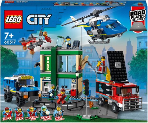 Конструктор LEGO City 60317 Полицейская погоня в банке