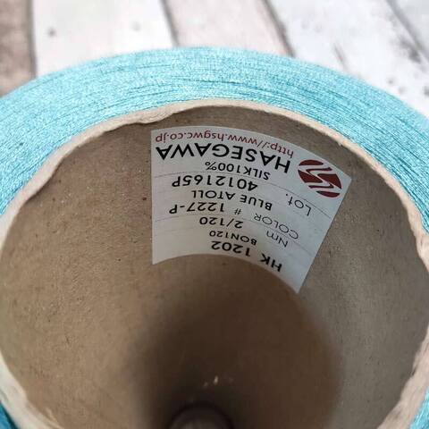 Шелк 100% HASEGAWA 2/120 бирюза