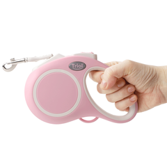 Triol Urban поводок-рулетка для собак S, 5м до 15кг, лента, розовый