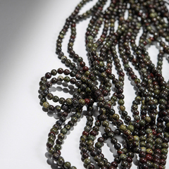 Эпидот (яшма "Кровь дракона") натуральный, шар 4,5мм