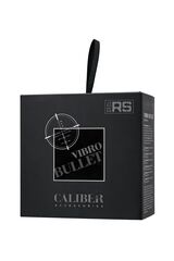 Черная перезаряжаемая вибропуля RealStick CALIBER - 7 см. - 