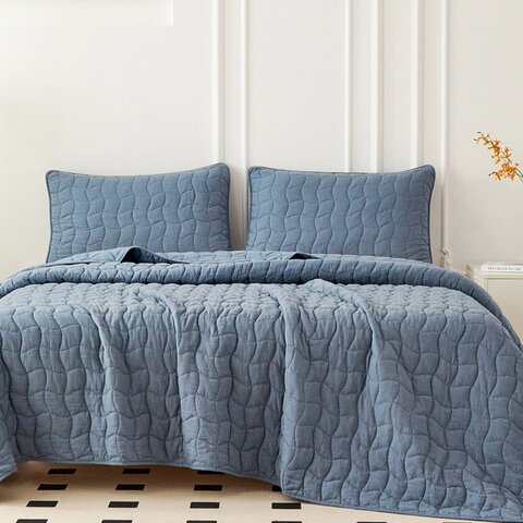 Покрывало 230x250 Sofi De MarkO Минелла серо-голубой