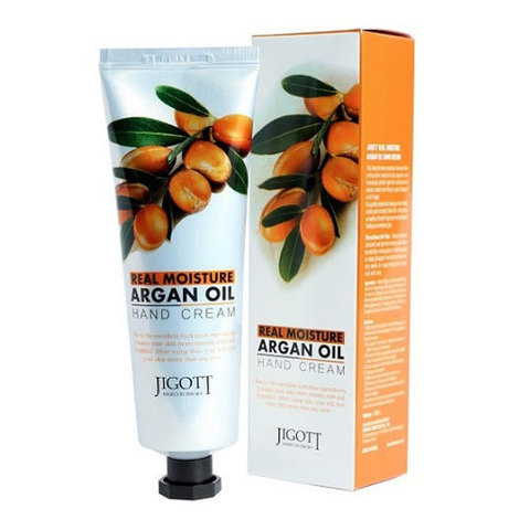 Jigott Real Moisture Argan Oil - Крем для рук с аргановым маслом