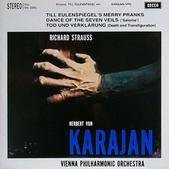 Herbert von Karajan, Vienna Philharmonic Orchestra / Richard Strauss: Till Eulenspiegel's Merry Pranks, Dance Of The Seven Veils, Tod Und Verklarung (LP)