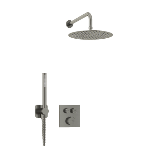 WasserKRAFT A4248.097.121.275.100.276 Thermo Встраиваемый комплект для душа с верхней душевой насадкой и лейкой
