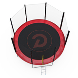 Батут с сеткой DFC PELPO 12ft с лестницей, RED фото №4