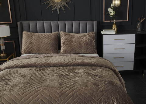 Покрывало 160x220 Sofi De MarkO Фернанд цвета капучино