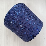 Пряжа Shine Paillettes 63101 синий на сине-фиолетовом