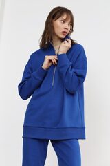 Анорак из футера без начеса, royal blue