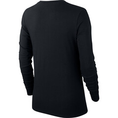 Женская теннисная футболка - Nike Swoosh Essential LS Icon Ftr - black/white