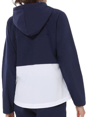 Женская теннисная куртка Australian Slam Jacket With Printed Hood - blu cosmo