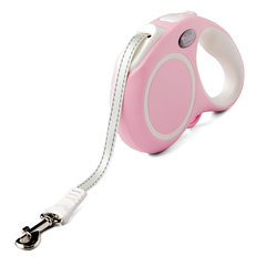 Triol Urban поводок-рулетка для собак S, 5м до 15кг, лента, розовый
