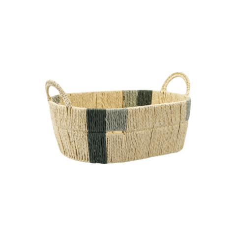 Корзина плетеная овальная Bodhran Sage из коллекции Ethnic | размер S