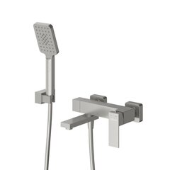 Cezares SLIDER-VD-IN SLIDER-VD-IN Смеситель для ванны и душа однорычажный в комплекте с ручным душем, шлангом и держателем, сатин фото