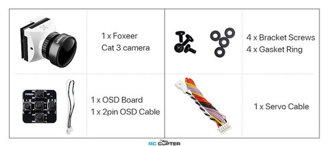 FPV камера Foxeer Micro Cat 3 Белая HS1258 0.00001lux Night