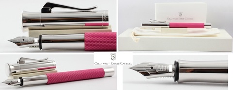 Ручка перьевая Graf von Faber-Castell Guilloche Electric Pink