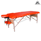 Массажный стол DFC NIRVANA, Relax, дерев. ножки, цвет оранжевый (Orange) фото №0