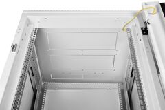 Шкаф телекоммуникационный напольный ЦМО ШТК-М, IP20, 27U, 1360х600х800 мм (ВхШхГ), дверь: стекло, цвет: серый