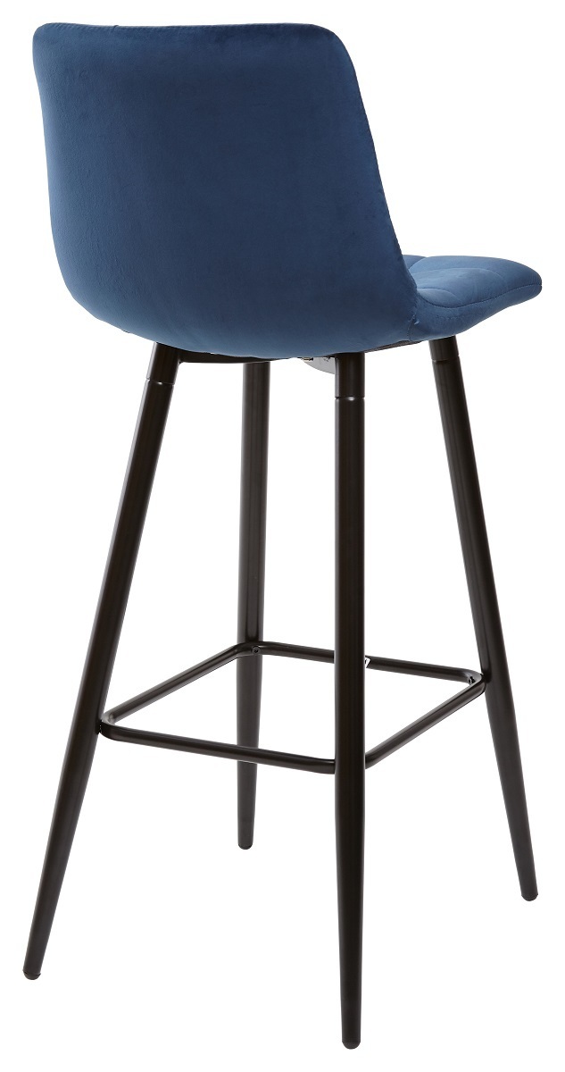 Барный стул LECCO UF910-18 NAVY BLUE, велюр 4 шт./2 кор. М-City