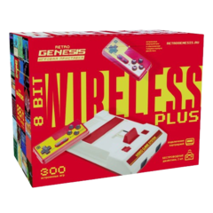 Игровая приставка Retro Genesis 8 Bit Wireless Plus + 300 игр (модель: C-56A, Серия: C-50, AV кабель, 2 беспроводных аккумуляторных джойстика)