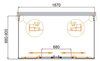 Душевой уголок Cezares MOLVENO-AH-22 П-образный MOLVENO-AH-22-160/80-C-Cr-IV