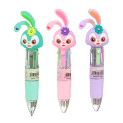 Ручка шариковая, автоматическая, 4в1, Basir, 4-рех цветная, серия "Зайка", 4-х цветная, 36 шт