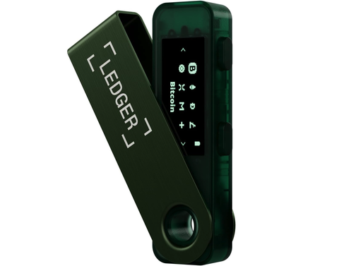 Аппаратный криптовалютный кошелёк Ledger Nano X, Зеленый | Emerald Green