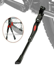 Регулируемая подножка для велосипеда, мопеда, скутера с резиновым противоскользящим покрытием, под диаметр колес от 20 до 28 дюймов, комплект-1шт,цвет-черный