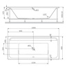 Am.Pm W52A-180-080W-R Inspire V2.0 каркас для ванны 180х80 . комплект