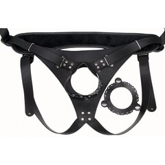 Супер ГИГАНТ из неоскина на присоске со страпоном в коробке