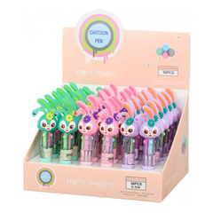 Ручка шариковая, автоматическая, 4в1, Basir, 4-рех цветная, серия "Зайка", 4-х цветная, 36 шт