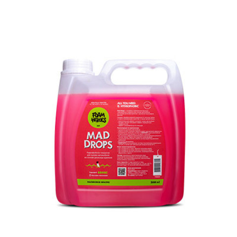Foam Heroes Mad Drops Raspberry быстрое гидрофобное покрытие для ЛКП, 3л