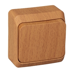 Schneider Electric ЭТЮД Сосна Переключатель 1-клавишный открытая установка BA10-004D