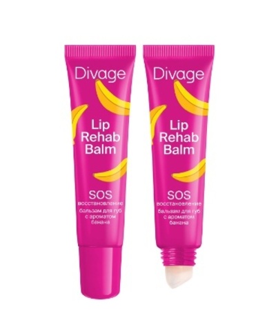 Divage Бальзам для губ lip rehab balm с ароматом банана