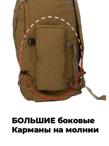 Картинка рюкзак тактический Skully Tactic RWZS22 khaki - 4