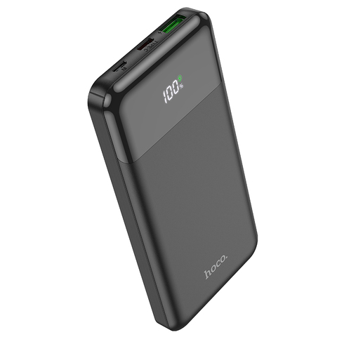 Внешний аккумулятор 10000 mAh с USB + Type-C Hoco J102 с быстрой зарядкой 20W (Черный)
