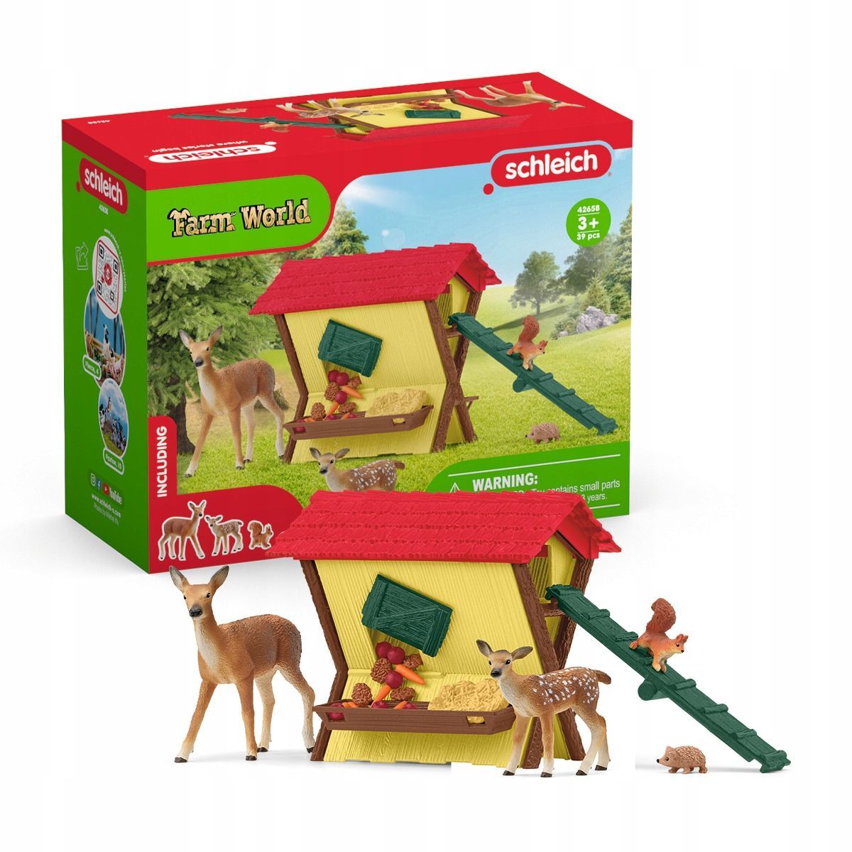 Фигурки Schleich Farm World - Кормление лесных животных - кормушка для  оленей- Шляйх Ферма 42658 купить в Москве | Доставка по России.