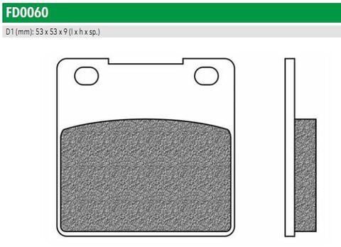 FD0060TS Тормозные колодки дисковые мото ROAD TOURING SINTERED (FDB338ST)   NEWFREN