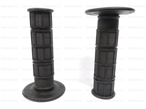 Мото грипсы FAST PRO, мягкие ручки руля, чёрные