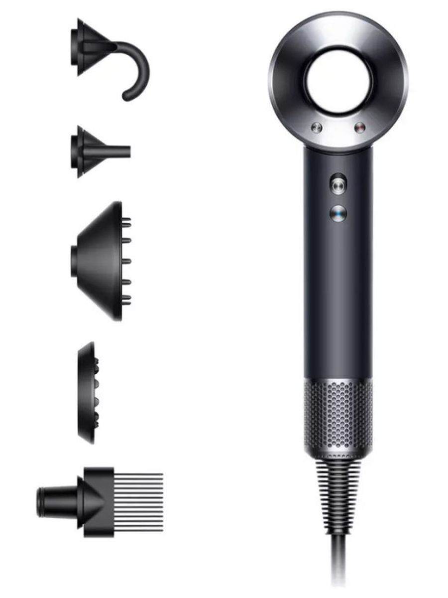 Фен dyson supersonic hd07 отзывы. Фен Dyson Supersonic™ (черный/серебристый). Фен Дайсон hd07. Фен Dyson Supersonic hd07 (черный/никель). Фен Dyson Supersonic насадки.