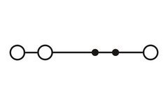 PTS 1,5/S-TWIN BU-Проходные клеммы