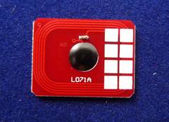 Чип для тонер-картриджа OKI C823. Цвет пурпурный. Ресурс 7K